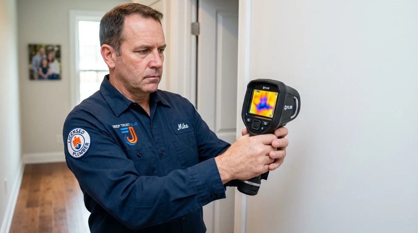 Thermal imaging leak detection by Johns Plumbing LLC in Wetumka